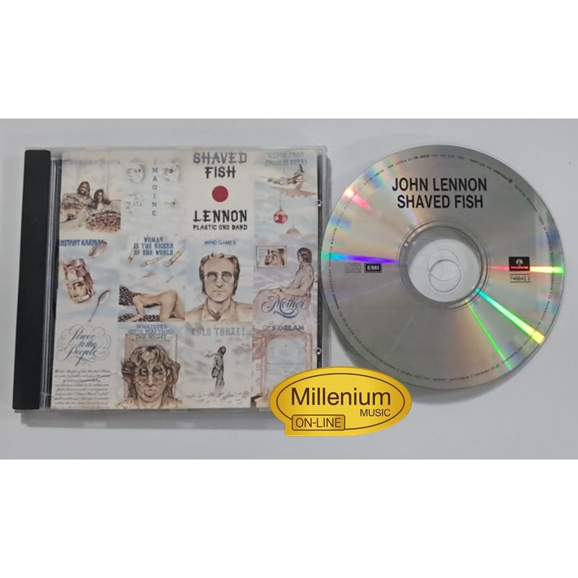 CD John  Lennon Plastic Ono Band Shaved Fish 1975 Original Gravadora Colecionador Ótimo Estado