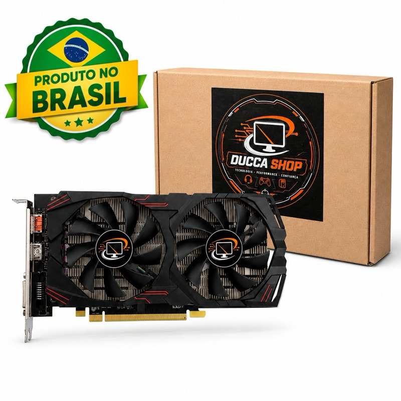 Placa de Vídeo RX 580 8GB GDDR5 256Bit Impecável na Caixa