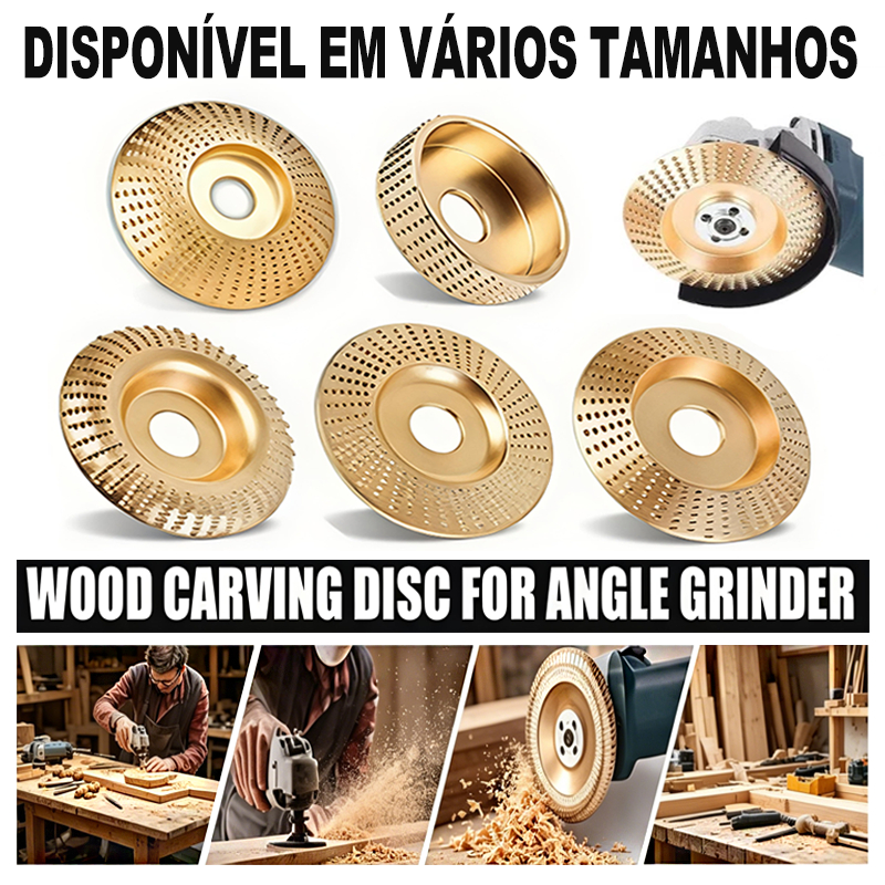 Disco de Desbaste de Madeira 100mm para Esmerilhadeira moedor de madeira liga de aço