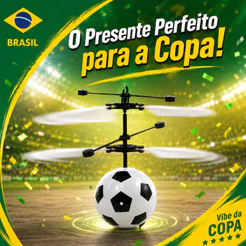 Bola Voadora Elétrica LED Brinquedo Flutuante Futebol Sensor Mão Mini Drone Helicóptero Copa