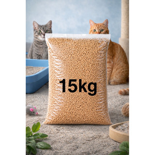 Granulado Higiênico Premium 15kg Para Gatos – Madeira Biodegradável