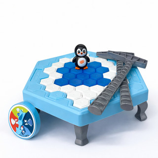 Jogo GG Blocos Grandes Pinguim Quebra Gelo Numa Fria Interativo Brinquedo Criança Presente Pegadinha