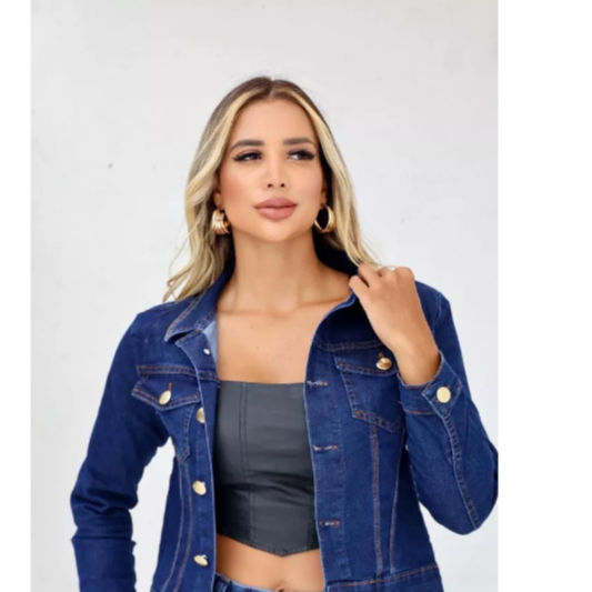 JAQUETA JEANS  DESFIADA LUX PREMIUM PROMOÇÃO