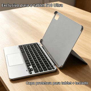Teclado e capa protetora exclusivos para o tablet S10 Ultra