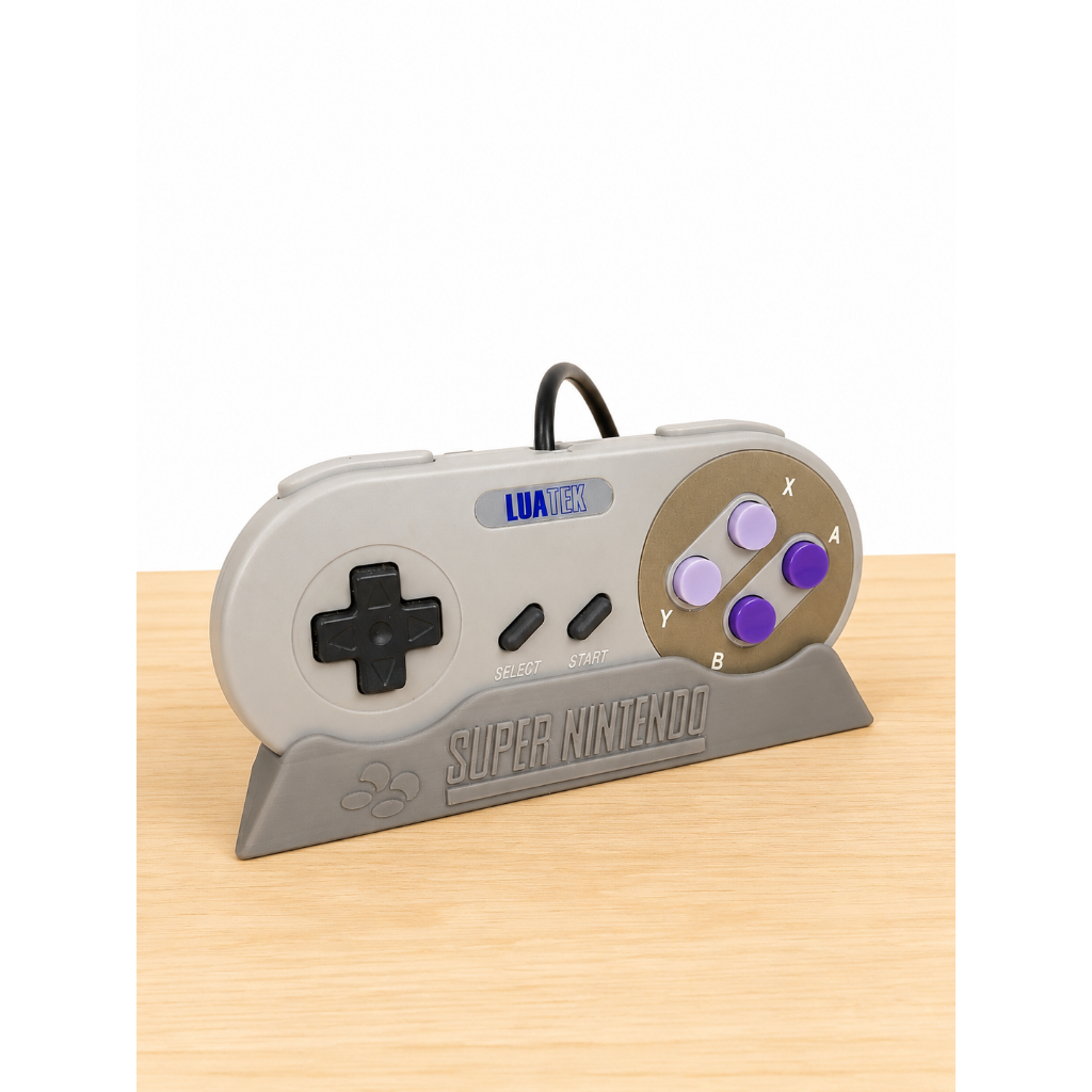Suporte para Controle Super Nintendo | Organizador de Cabos SNES Retrô