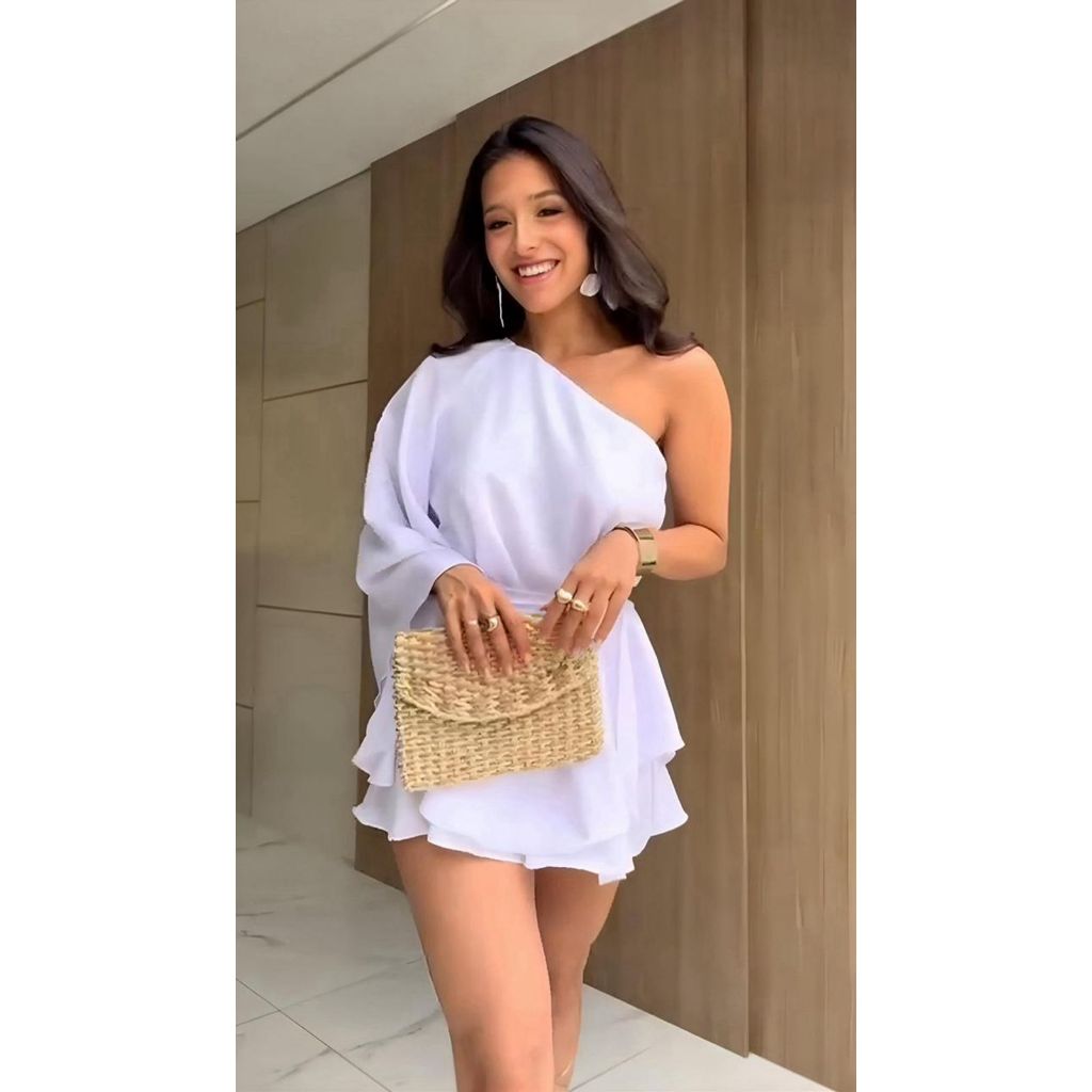Vestido/ Macaquinho Isadora Branco