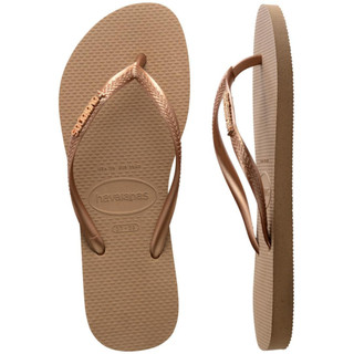Chinelo Havaianas Slim Rose Gold sandália havaianas legítima Havaianas Slim