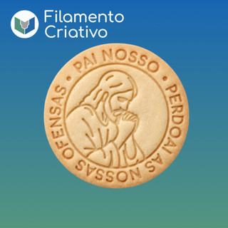 Cortador de Biscoito Oração Pai Nosso Jesus Cristo Deus