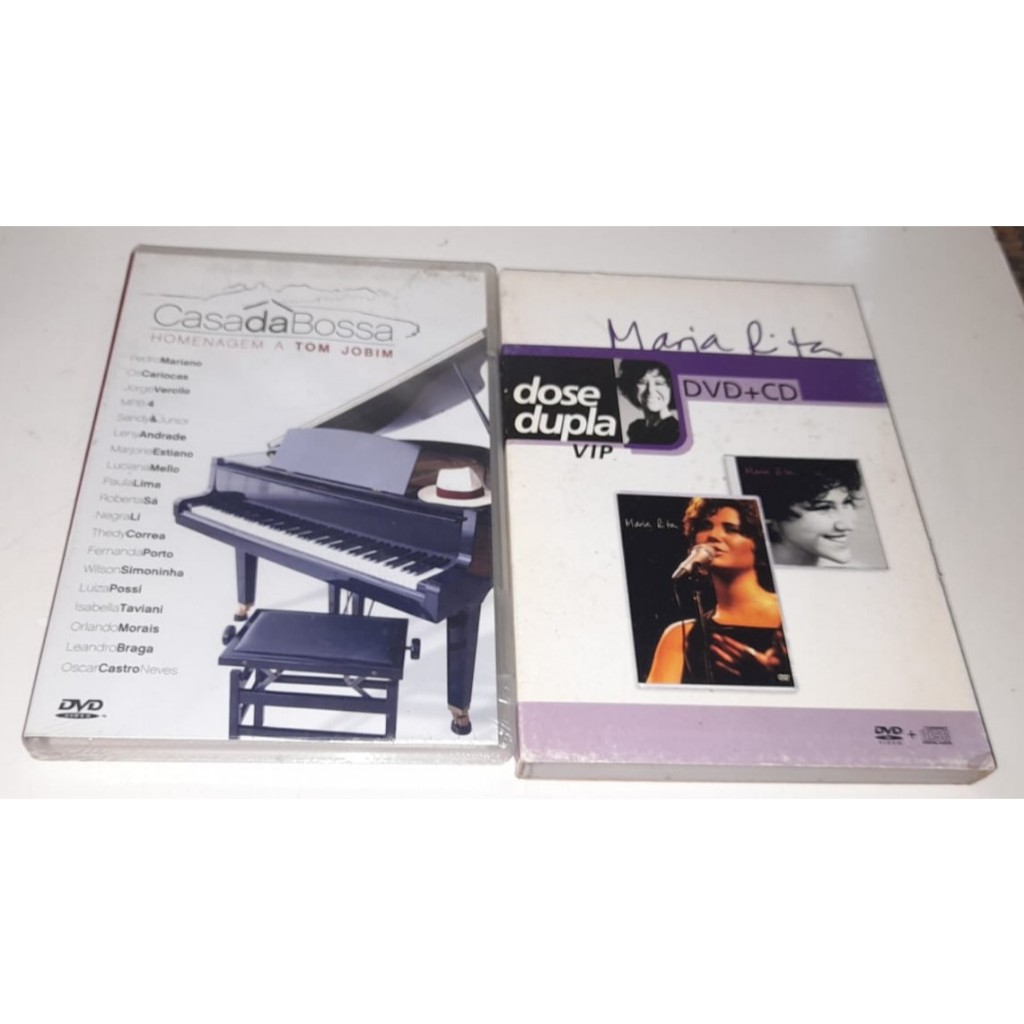 2 Dvd´s - Maria Rita Duplo,Dvd & Cd,Dose Dupla Vip & Casa Da Bossa,Homenagem A Tom Jobim