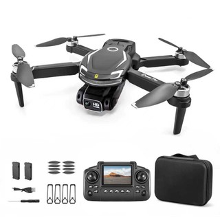 DLI Mini Drone V88PRO Motor Sem Escova Dual Camera com Controle Remoto Tela 2 Bateria FPV com Wifi