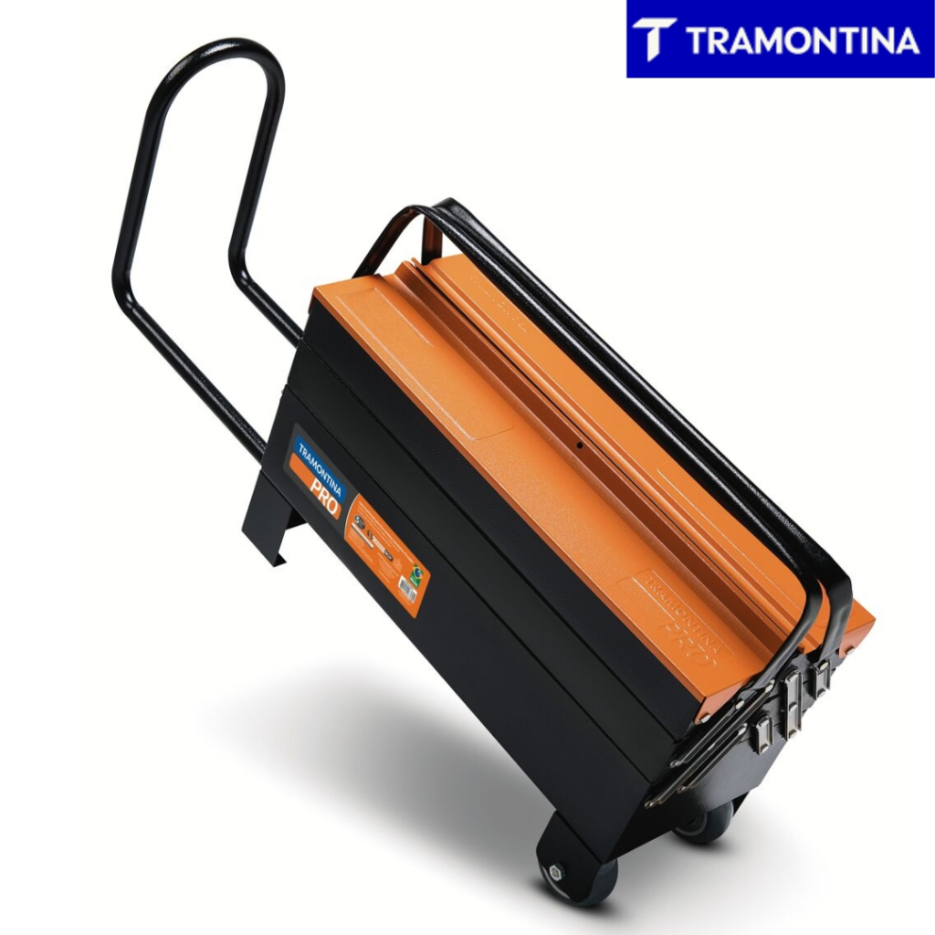 Caixa Sanfonada Cargobox com Rodas e Puxador 5 Gavetas Tramontina PRO ref:44952600