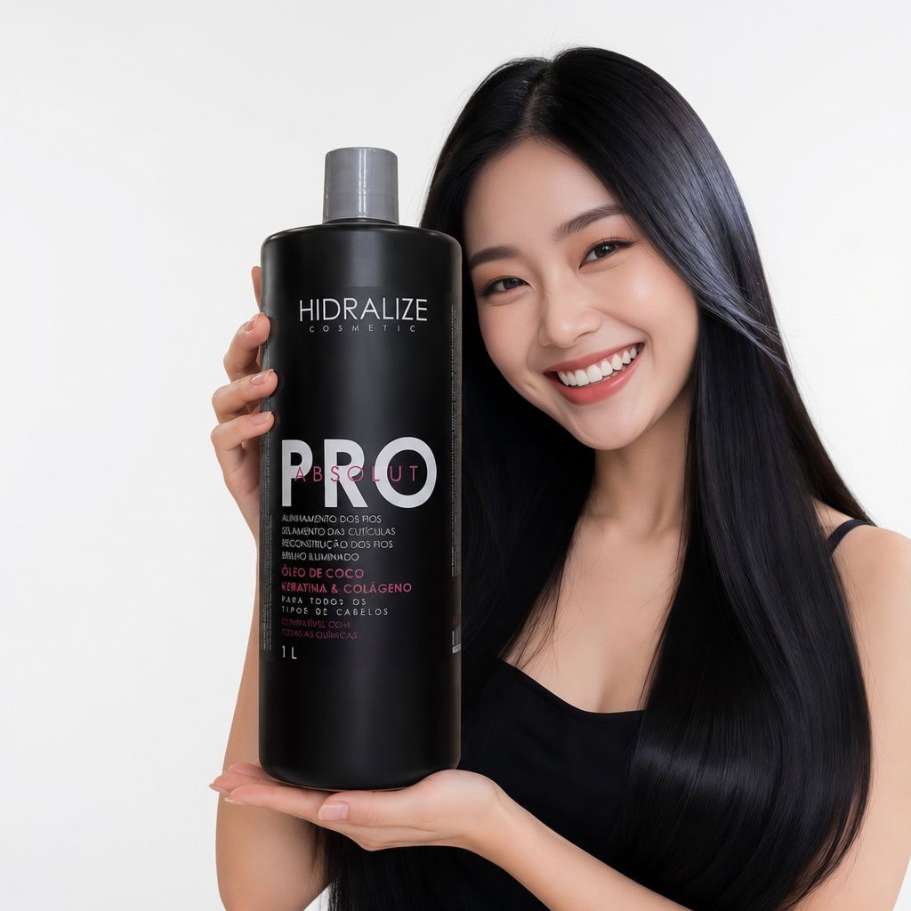 Escova Progressiva Pro Absolut  LISO IMEDIATO Hidralize Cosmétic 1 Litro - Realinhamento Capilar