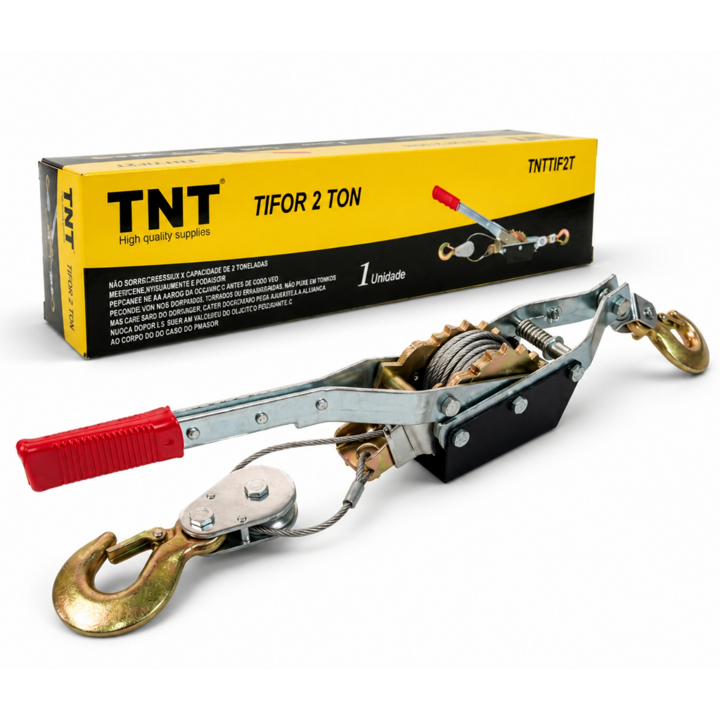 Guincho Manual Catraca Tifor Talha 2 Toneladas Aço TNTTIF2T