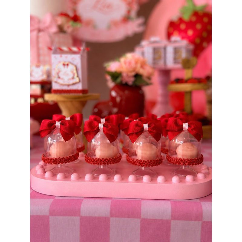 Mini Cúpula Acrílica Personalizada para Doces e Lembrancinhas | Luxo Festa Infantil