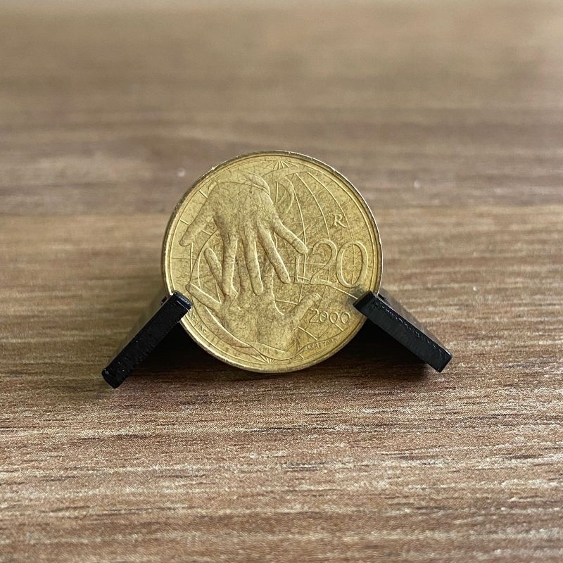 Moeda de San Marino - 20 Liras de 2000, Alumínio, 3,60gr, 1,5mm - FLOR DE CUNHO