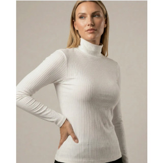 Blusa Feminina De Inverno Cacharrel Manga Longa Segunda Pele