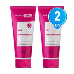 Kit 2 Gel Facial Antiressecamento Rosa Mosqueta 100g Dermachem