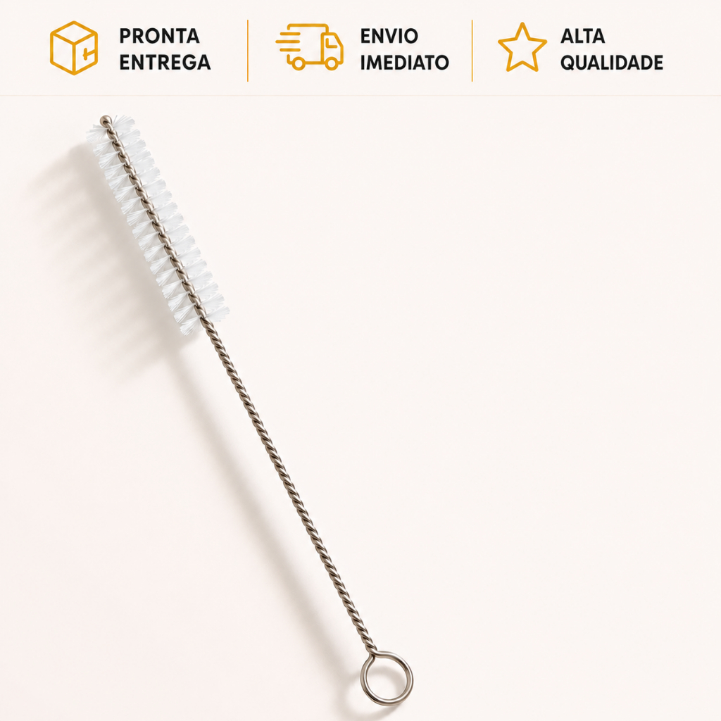 Escova de Limpeza Para Canudos 22cm