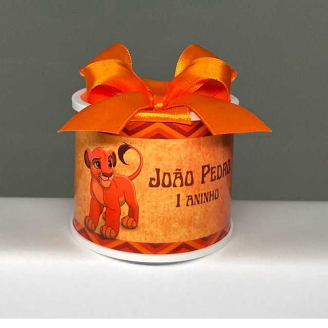 Kit TUBOLATAS personalizadas - O REI LEÃO - lembrancinha personalizada para aniversário,casamento,batizado,maternidade.