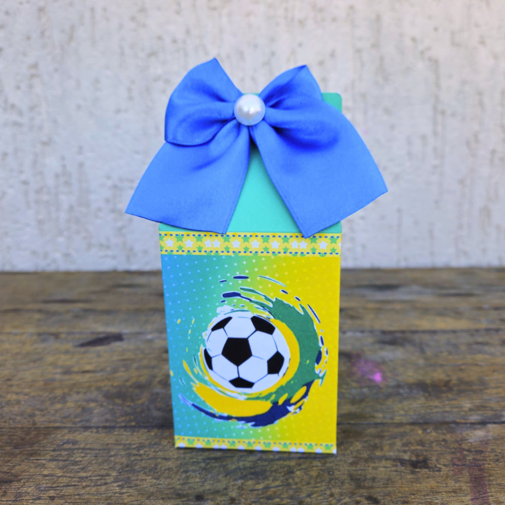 Kit Caixas Futebol Brasil Personalizado Lembrancinha de Festa Infantil | Aniversário | Mimo