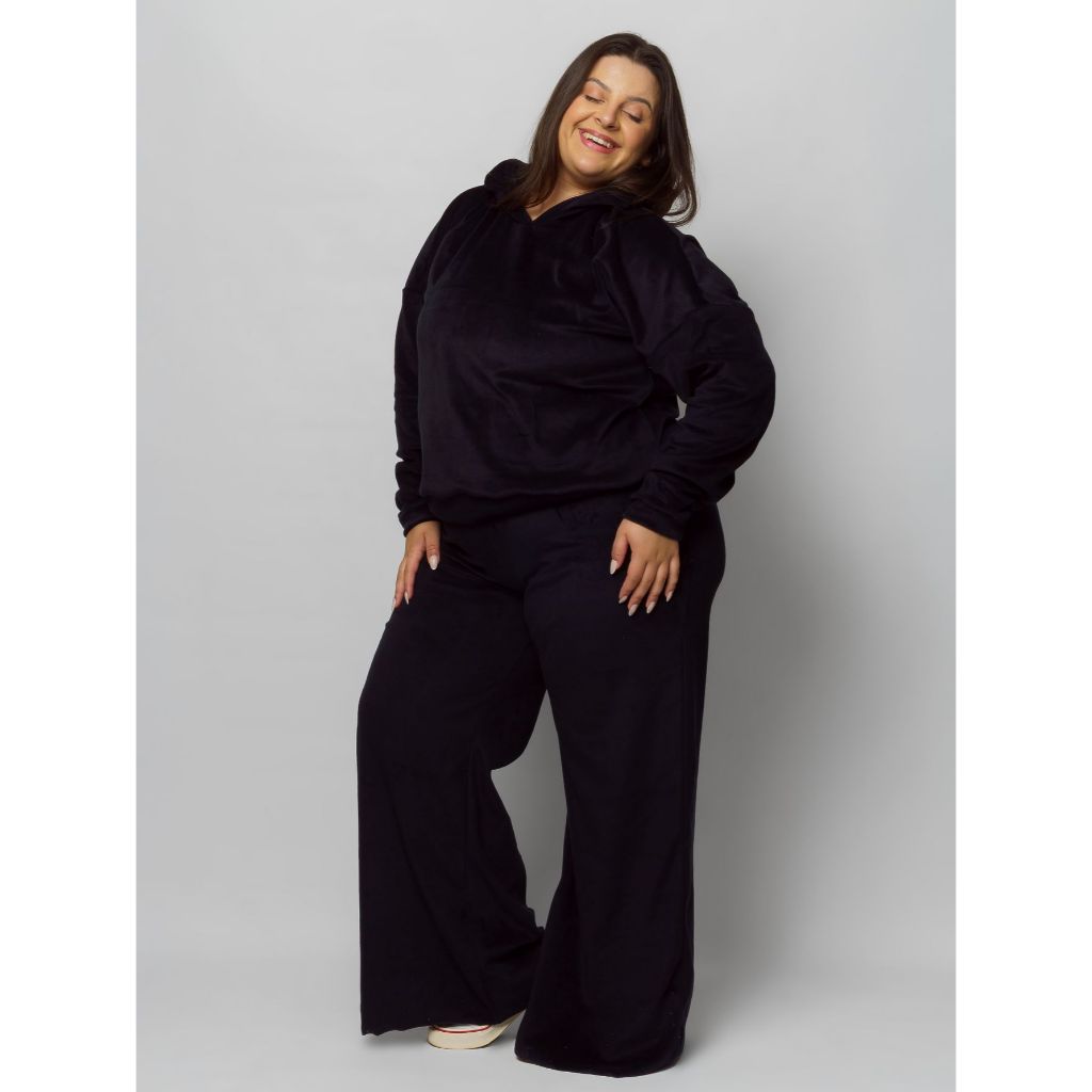 Conjunto Térmica De Plush Inverno Plus Size 11316/11317