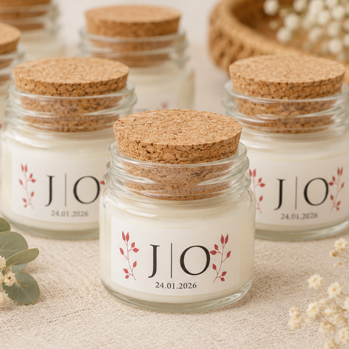 Kit 10 Mini Velas Aromáticas Personalizadas Lembrancinha Casamento Chá De Bebê Aniversário