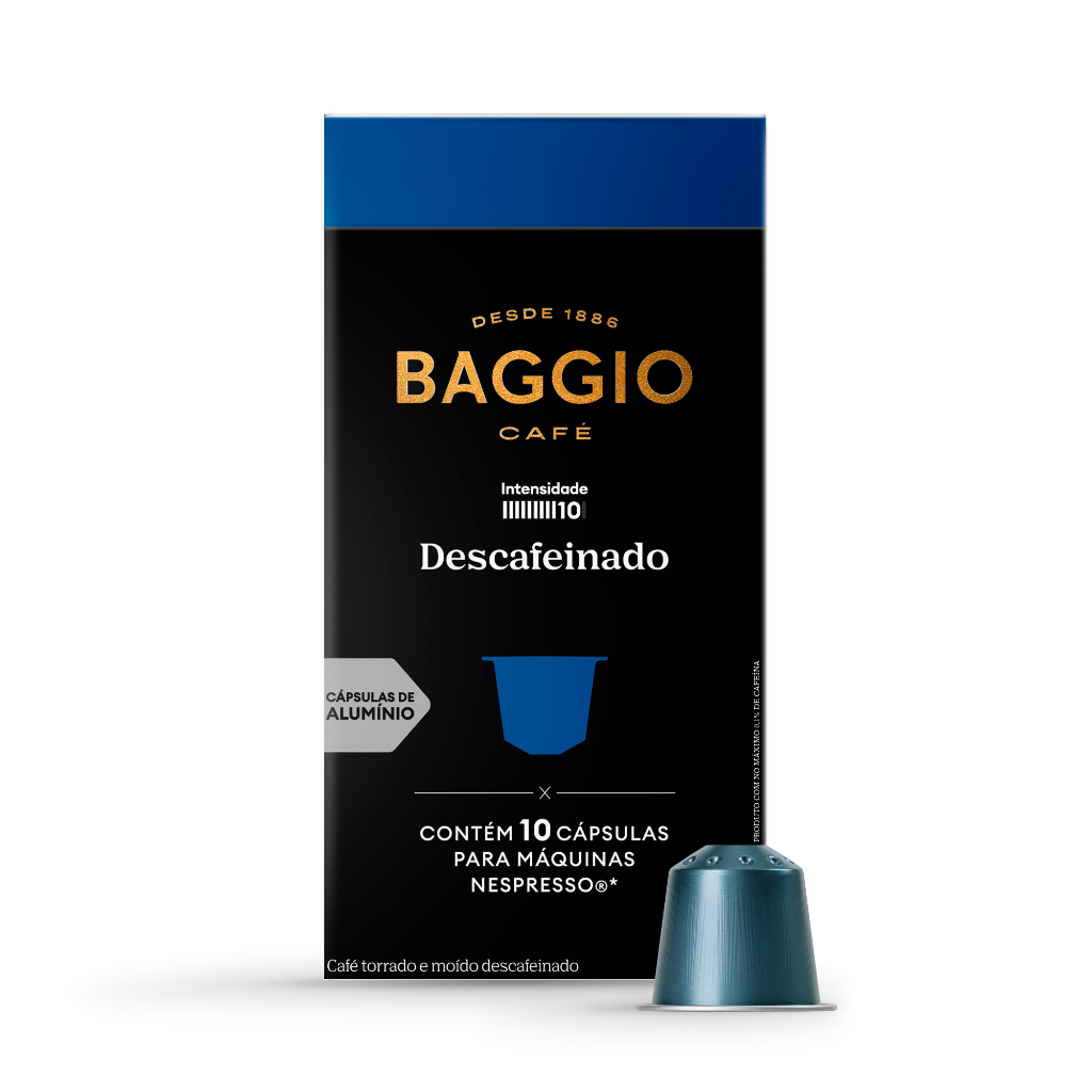Baggio Café Cápsulas De Café Descafeinado Compatível Com Nespresso Contém 10 Cápsulas