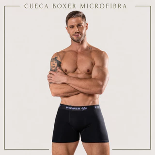 Kit 6 Cuecas Boxer Masculina Power Up Microfibra Conforto Anatômico