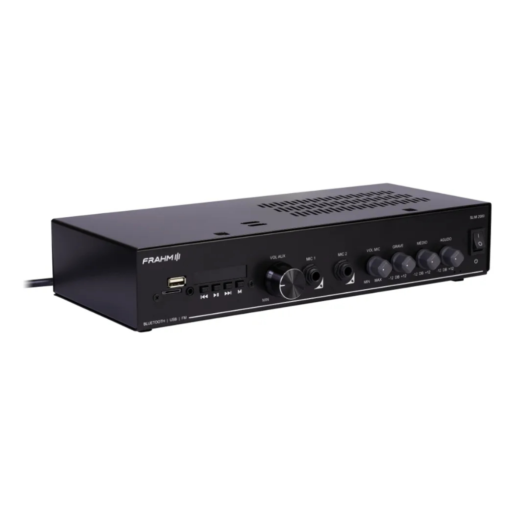 Amplificador Receiver Som Ambiente Frahm Slim 2000 G6 Bluetooth Bivolt 120W Rms · foto 2