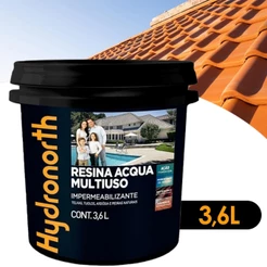 Resina Acrilica Multiuso Acqua Balde 3,6L Telhado Hydronorth