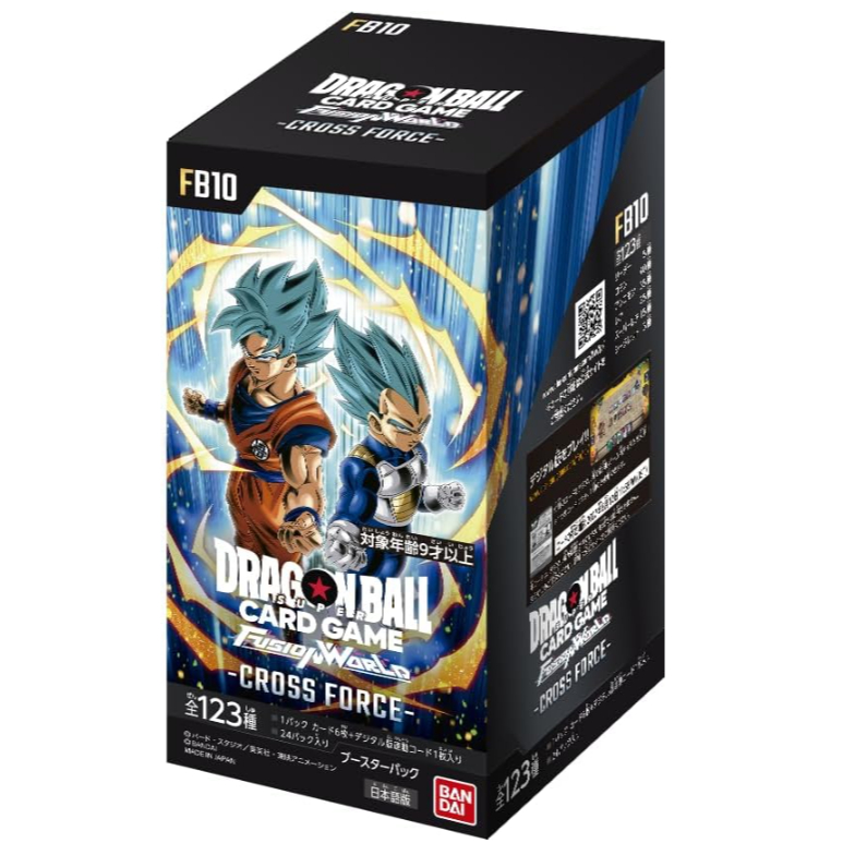 Bandai Dragon Ball Super Card Game Fusion World booster pack CROSS FORCE [FB10] (BOX) Includes 24 Pack factory sealed