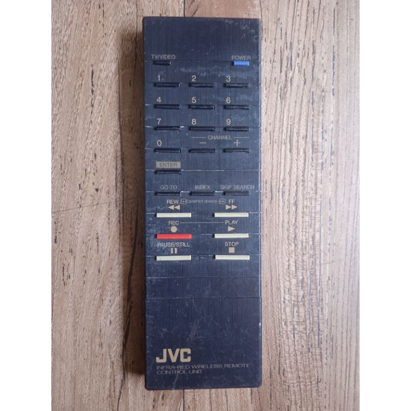 Controle remoto JVC para videocassete modelo HR-J507MS funcionando