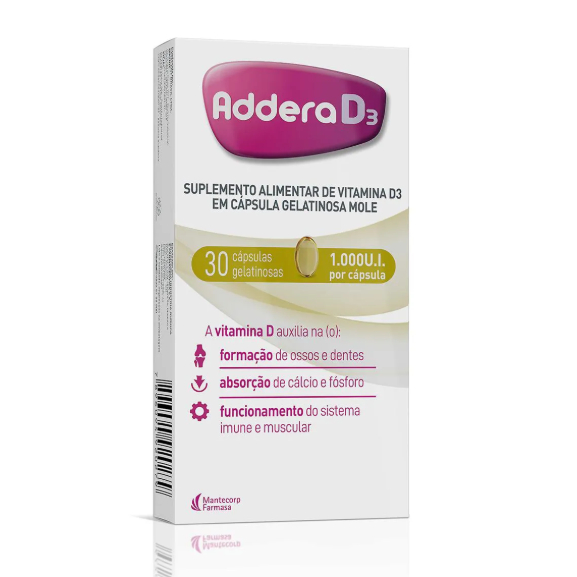 Vitamina D 1.000UI Addera D3 30 cápsulas