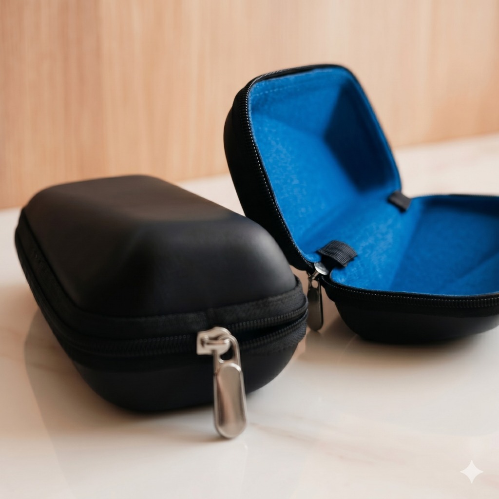 Estojo Para Óculos De Sol e Grau Com Zíper Caixa Case Protetor
