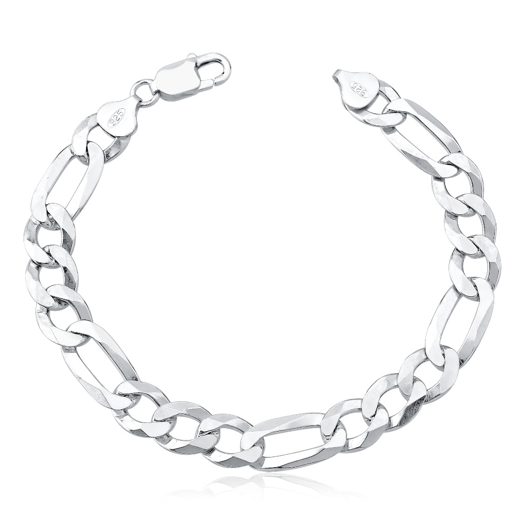 Pulseira Masculina Grumet 3x1 9mm Prata 925
