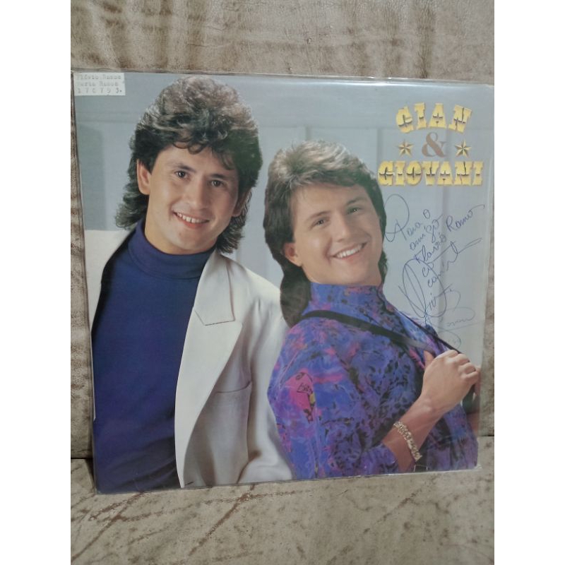 LP Gian & Giovani – Autografado | Vinil Sertanejo raro