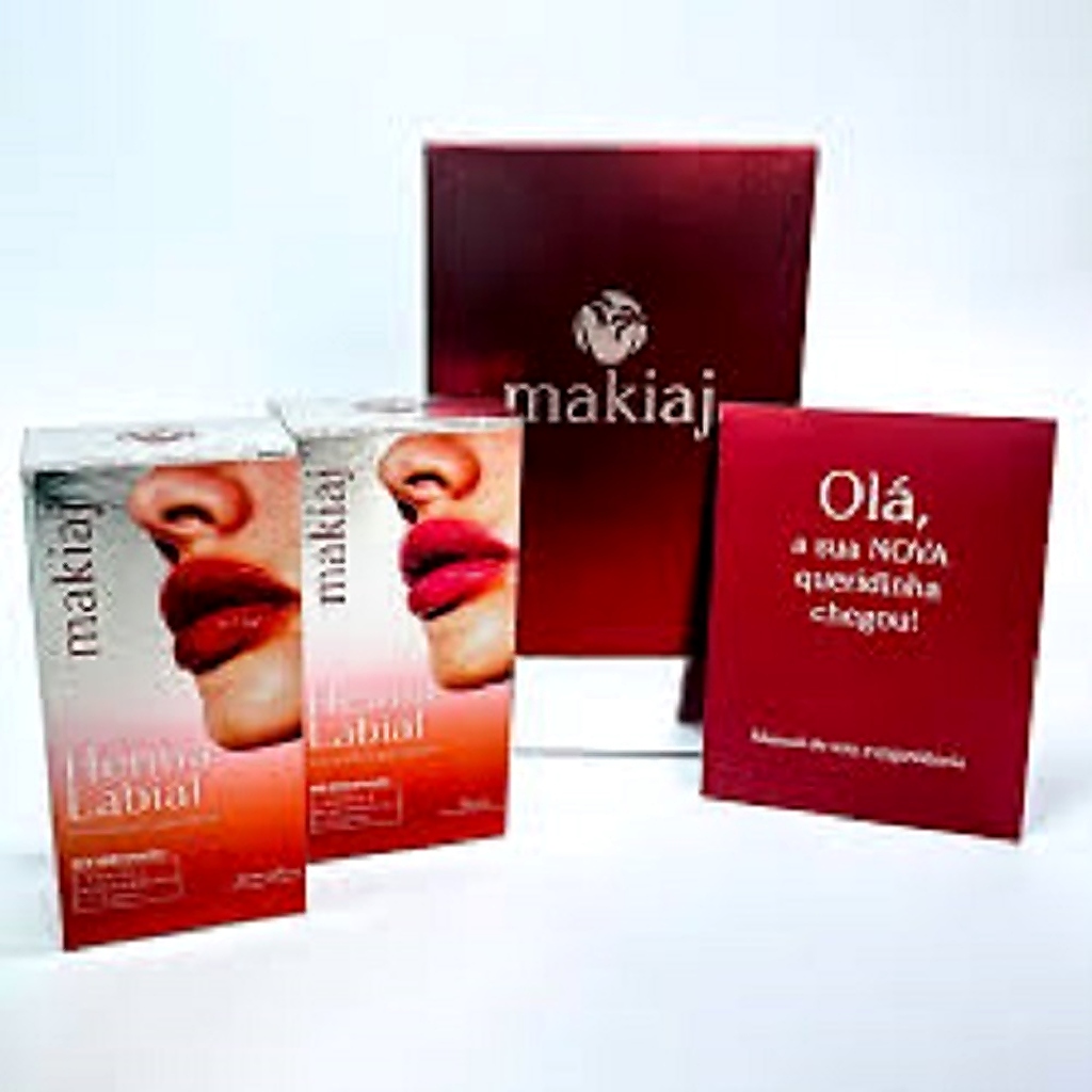 HENNA LABIAL NA COR ROSA E VERMELHA - MAKIAJ