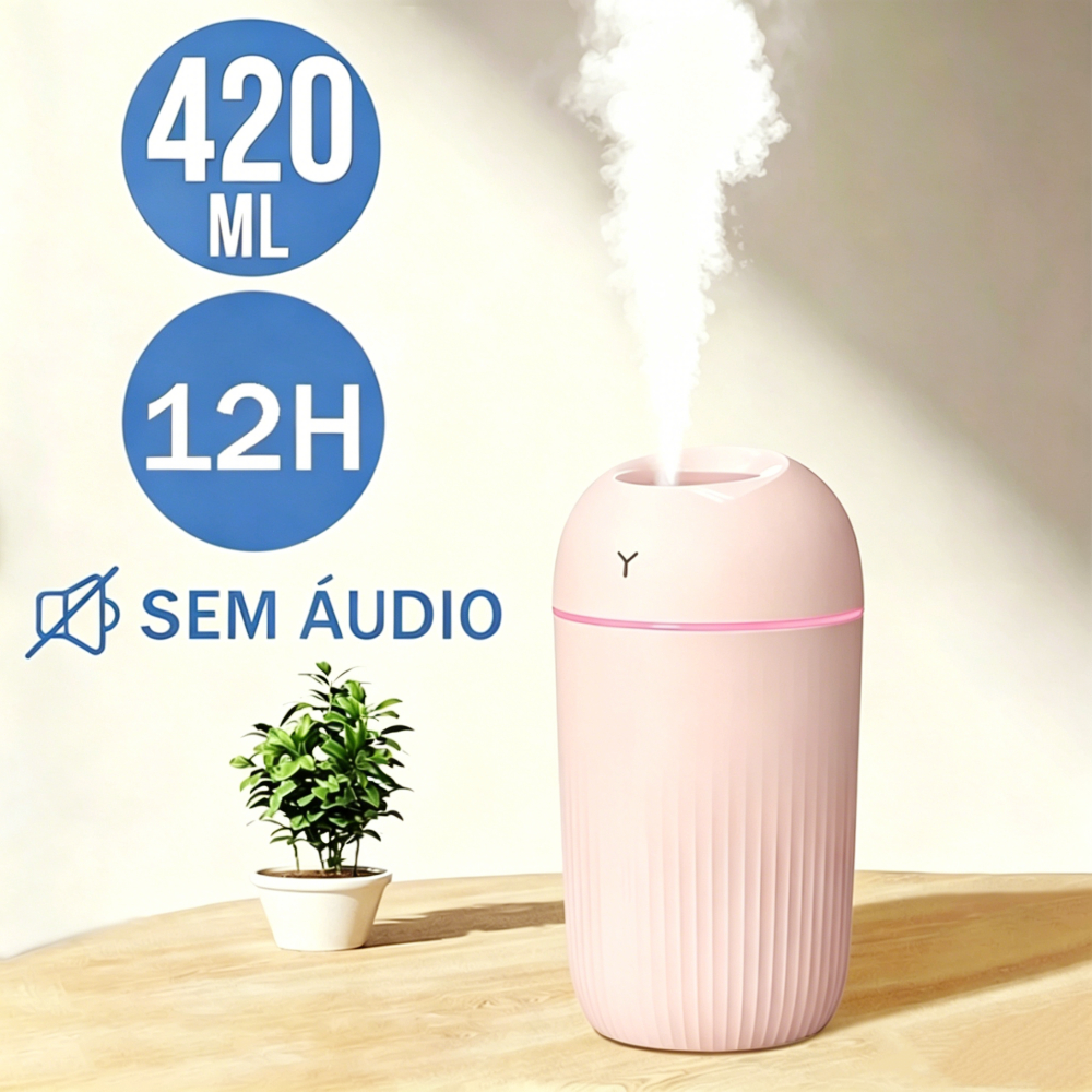 Umidificador De Ar Aromatizador USB Difusor Purificador De Ar Para Quarto Spray De Ambiente