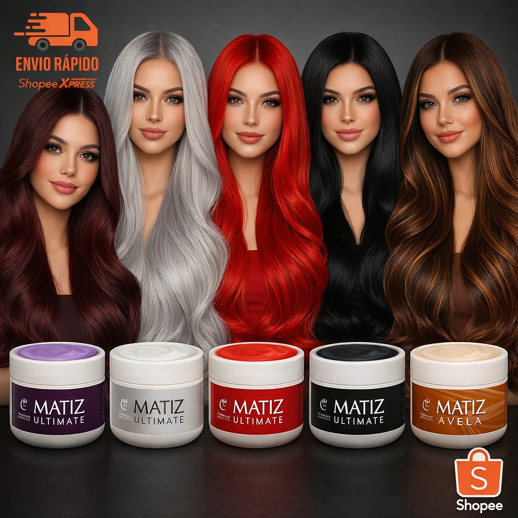 Máscara Tonalizante Matizadora Vivance 250g Sem Amônia Hidratante Matizador Loiro Preto Ruivo Marsala
