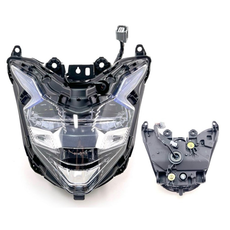 FAROL LED COMPLETO CB 500F/CB 500X 2016-2024/CB 65 0F 2016-2020/XRE 300A 2019-2024 LENTE CRISTAL DRL - AZUL