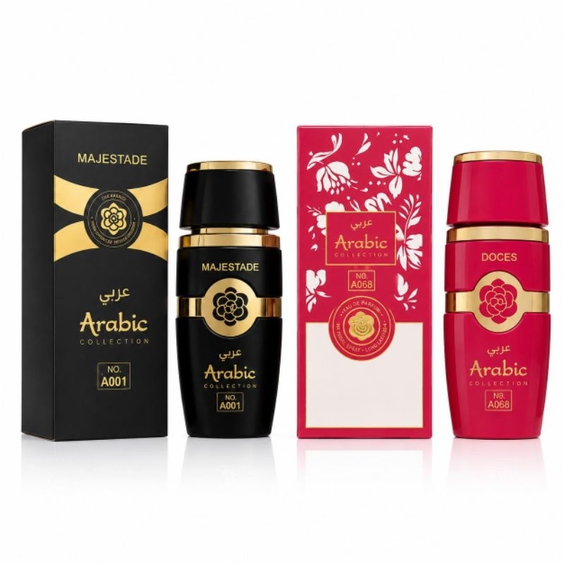 Kit Dia dos Namorados Asad Black + Yara Candy Arabic Collection Presente Casal Perfumes 25ml