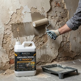 Endurecedor De Reboco Artfix 5L Base Água Para Obras Reformas Paredes Pisos E Concreto
