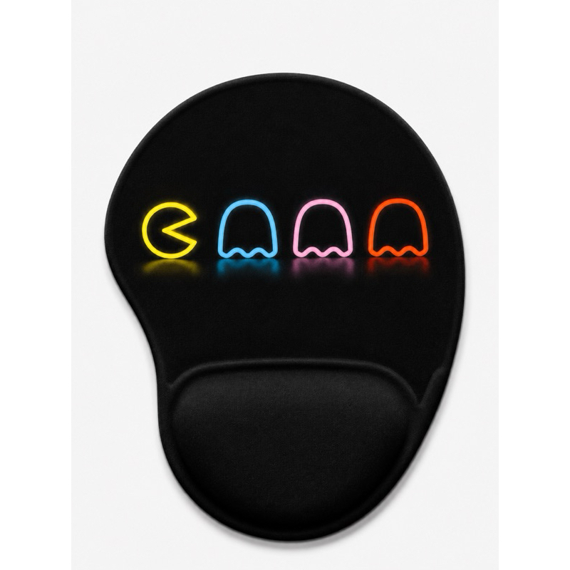 Mouse Pad Pac Man Ergonômico + Porta Copo