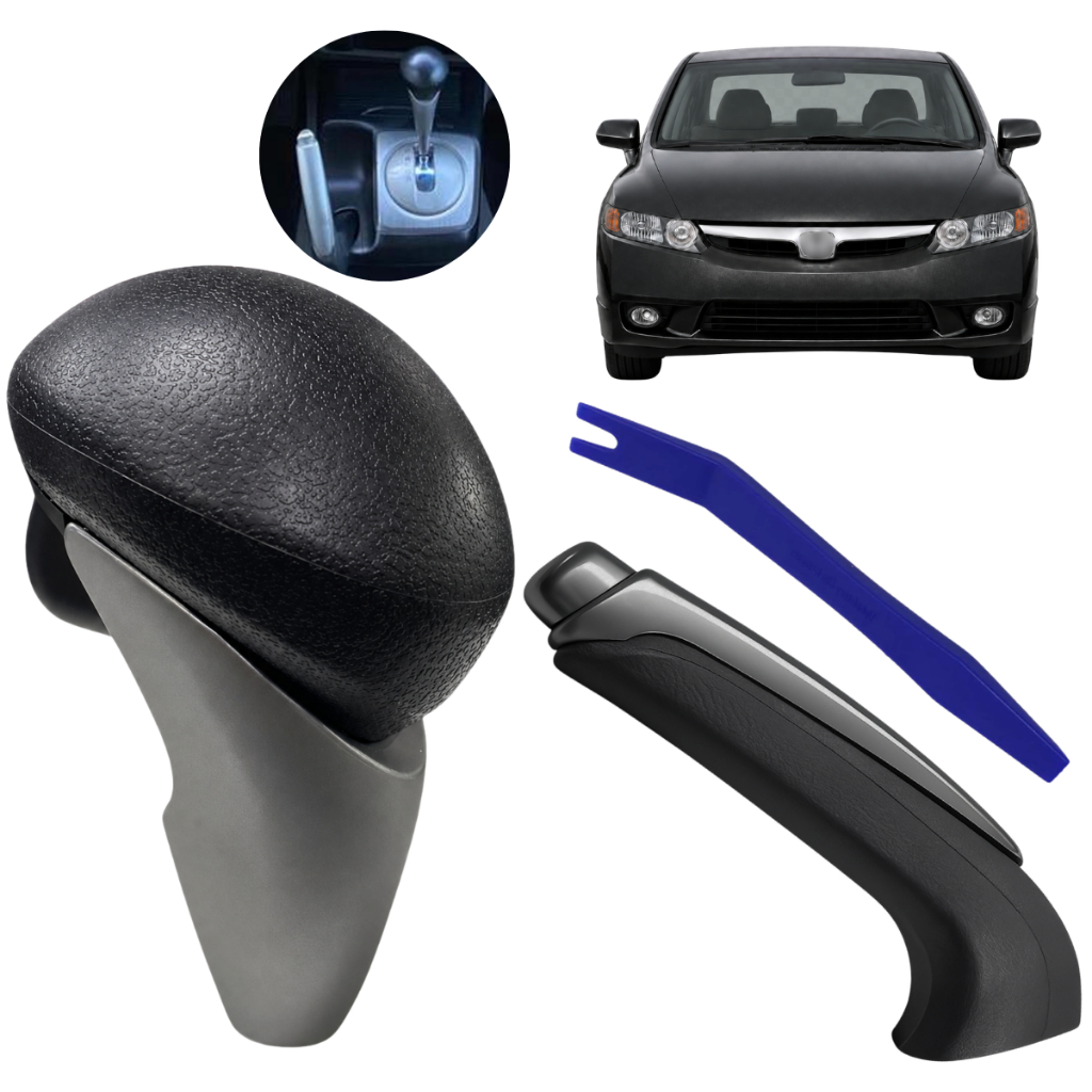 Manopla de Cambio Bola Alavanca Compativel Civic 2007 até 2011 Automático