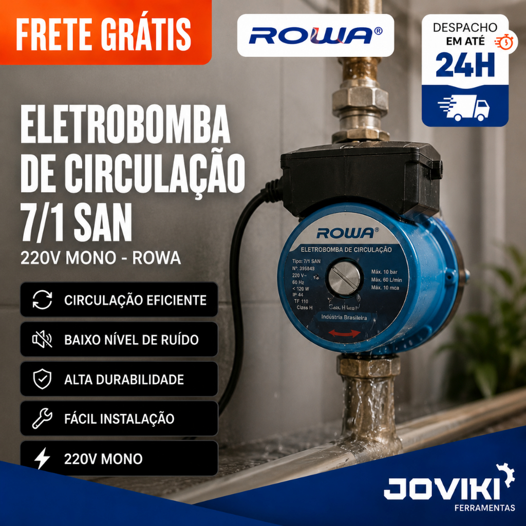 Eletrobomba De Circulação 7/1 San 220V Mono - ROWA