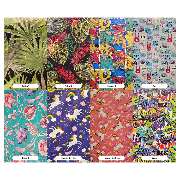 10 Metros Corino Estampado Diversas Estampas Encapar Sofás Cadeiras Puffs Cabeceiras Decoração