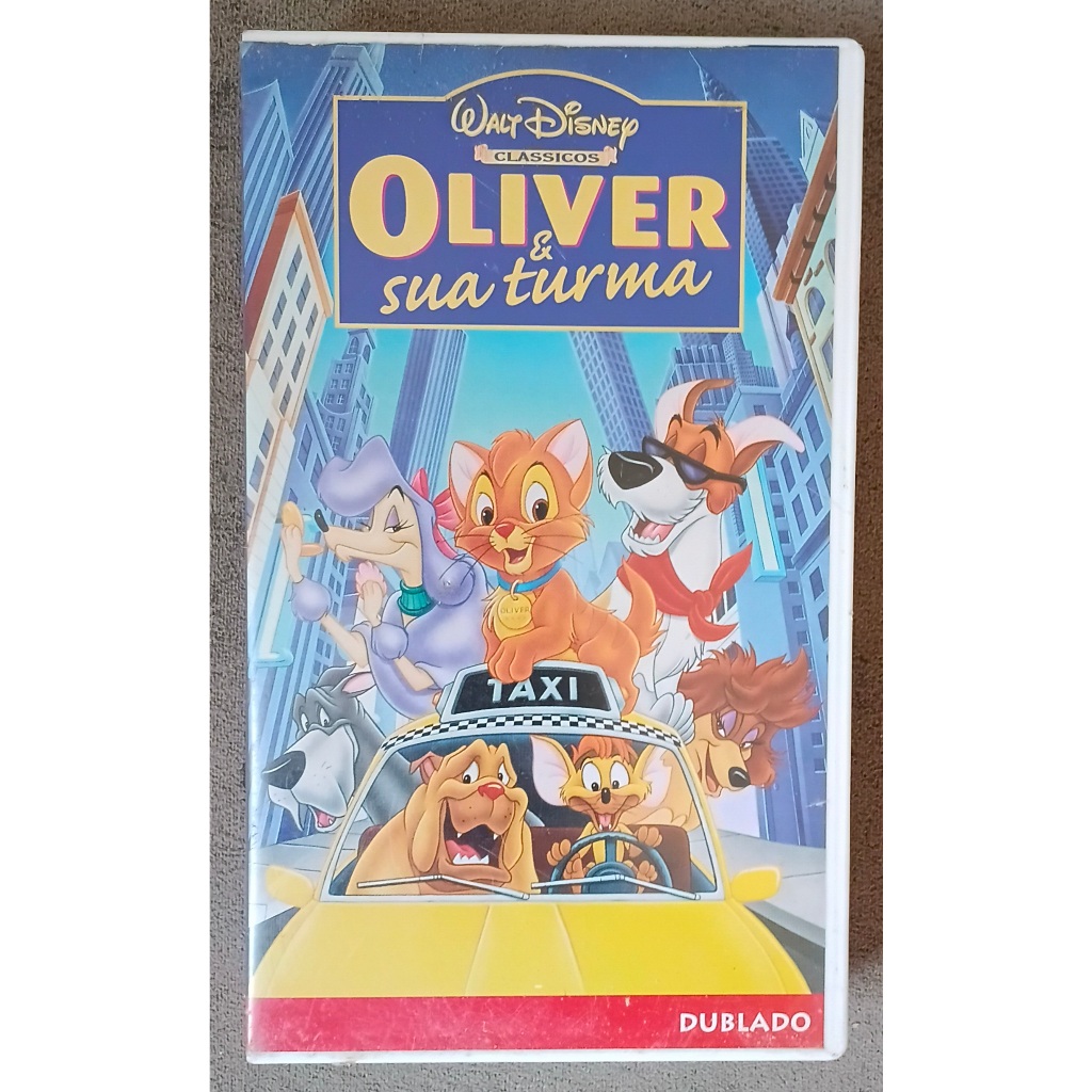 Fita VHS Oliver e Sua Turma Rosana 1990 Filme Essas Ruas São de Ouro Disney Dublado