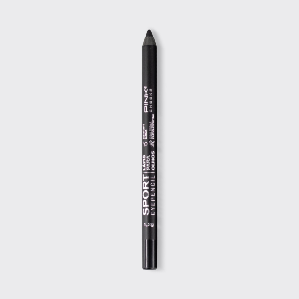 Lápis para Olhos Sport Eyepencil Preto 1,2g Pink Cheeks | À Prova D'Água e Longa Duração