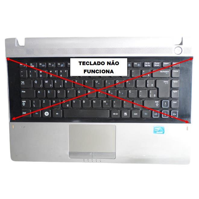 Carcaça Base Teclado Ruim do Teclado para Notebook Samsung Rv419 Leia