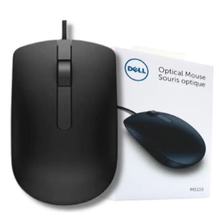 Mouse Usb Dell Ms116 Preto